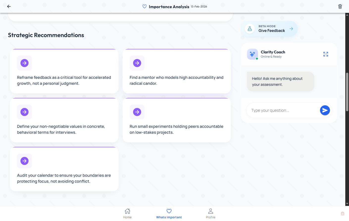 Career Clarity assessment preview 2