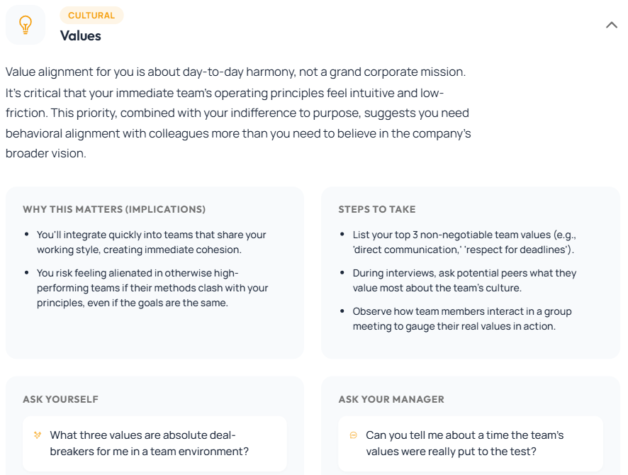 Career profile insight 4